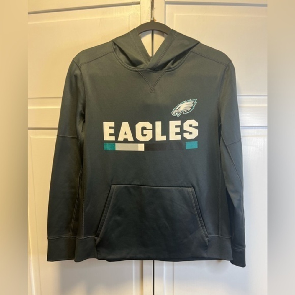 Boys NFL Onfield Apparel Therma-Fit Label Eagles Pullover Size Large (14-16)